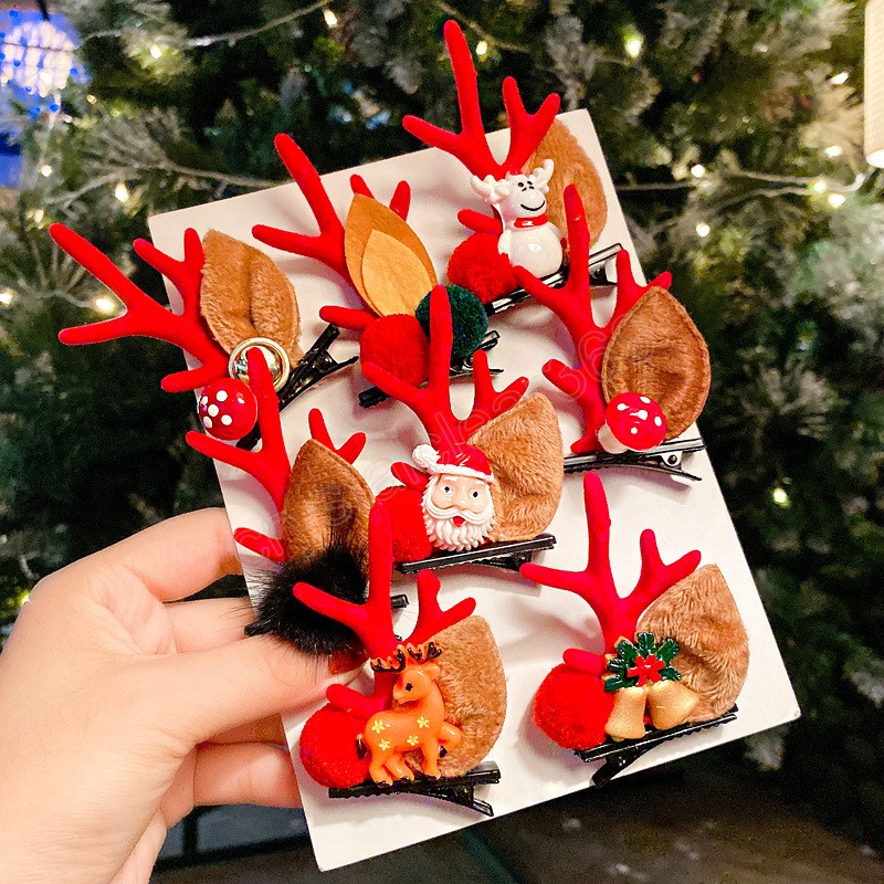 2Pcs Korean Christmas Hair Clips Cute Deer Ear Hairpin For Women Girl Santa Snowman Barrettes Hairgrip Headwear Hair Accessories, Mixed color
2Pcs Korean Christmas Hair Clips Cute Deer Ear Hairpin For Women Girl Santa Snowman Barrettes Hairgrip Headwear Hair Accessories, Mixed color