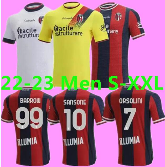 2022 2023 Bologna FC 1909 Soccer Jerseys ARNAUTOVIC HICKEY Dominguez BARROW Sansone Tomiyasu home away 3rd 22 23 football shirt -2XL
2022 2023 Bologna FC 1909 Soccer Jerseys ARNAUTOVIC HICKEY Dominguez BARROW Sansone Tomiyasu home away 3rd 22 23 football shirt -2XL