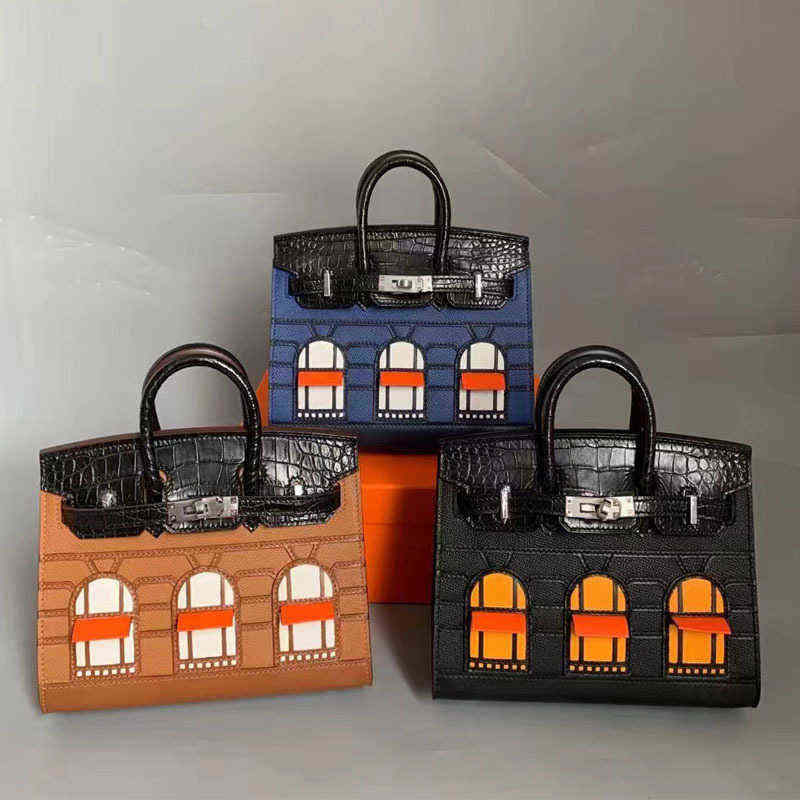 Luxury Designer totes herme birkins 22 new crocodile leather bag women's fashion trend handbag leisure versatile crocodile leather house bag, Blue
Luxury Designer totes herme birkins 22 new crocodile leather bag women's fashion trend handbag leisure versatile crocodile leather house bag, Blue