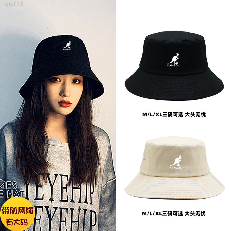 Hot Large Size 62cm 60cm Kangools Bucket Men Women Cotton Casual Fishing Hat with Rope Outdoor Mountaineering Femme Gorro Y220818