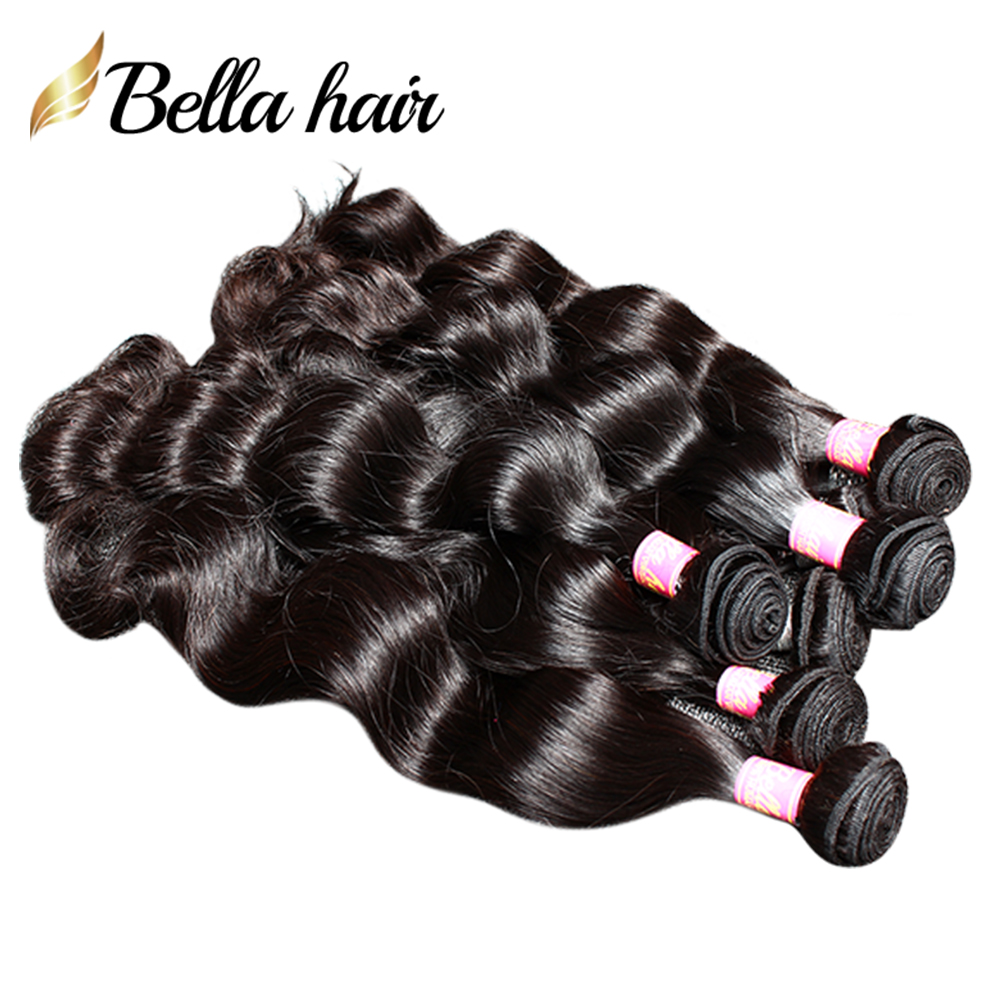 brazilian hair extensions unprocessed human virgin hair bundles indian malaysian peruvian 3pcs double weft body wave quality bellahair 834inch