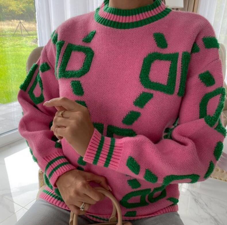 2022 New Women's designer Sweaters Women Spring Autumn Loose Casual Woman Pullover knitted sweater K18, Green
2022 New Women's designer Sweaters Women Spring Autumn Loose Casual Woman Pullover knitted sweater K18, Green