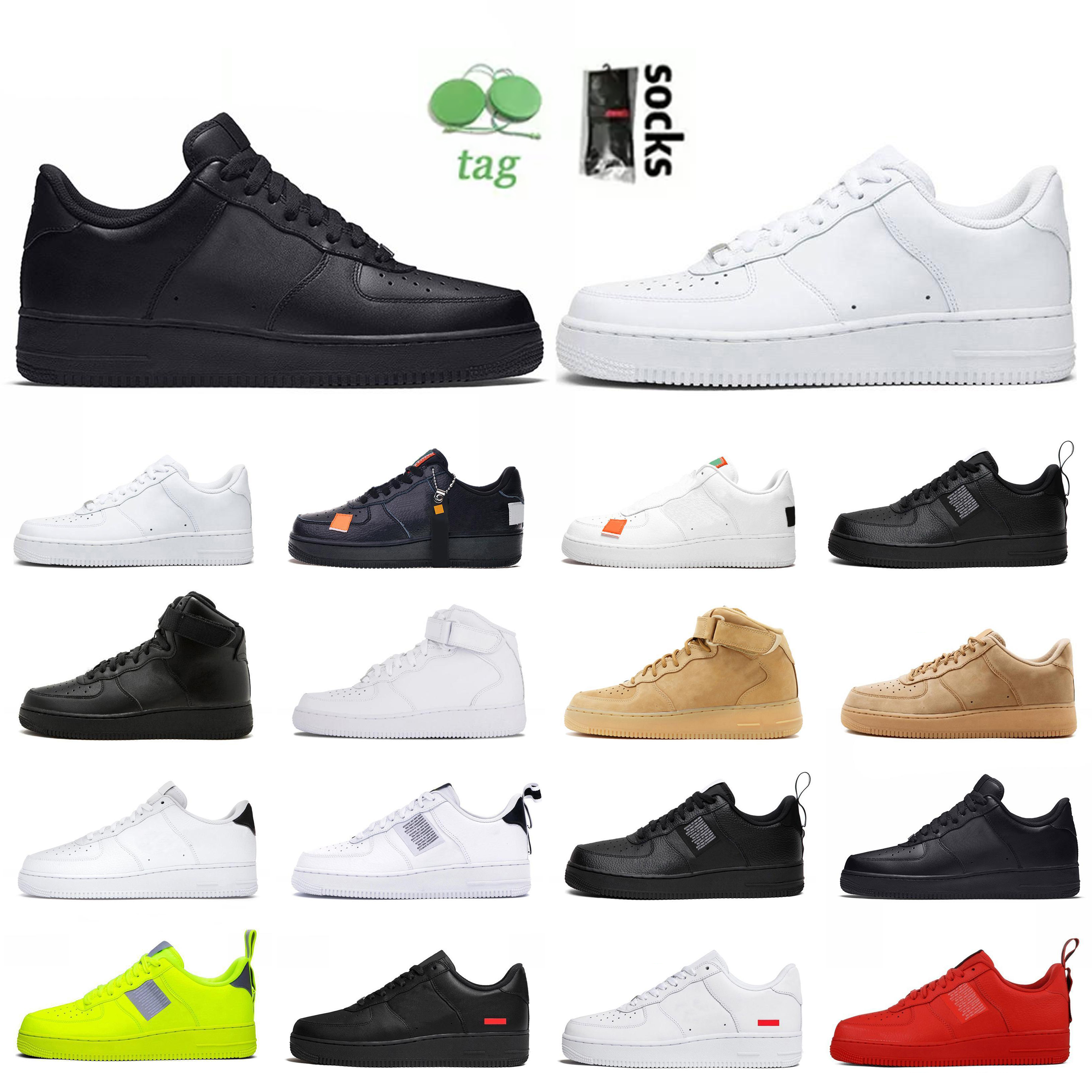 Men New 1 Skateboard Shoes One Unisex airforce 1 Knit Euro Women Outdoor All White Black Red Wheat Leather Trainer Sneakers Designer size 36-46, #8
Men New 1 Skateboard Shoes One Unisex airforce 1 Knit Euro Women Outdoor All White Black Red Wheat Leather Trainer Sneakers Designer size 36-46, #8