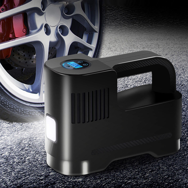 Car Electrical Air Pump 12V 120W Portable Wireless Tire Inflatable Inflator with Light Digital Display Air Compressor for Auto Motorcycle