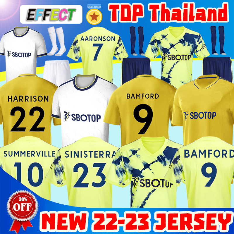 22 23 Soccer jerseys Leeds ROBERTS HARRISON HERNANDEZ RODRIGO COSTA BAMFORD ALIOSKI CLARKE 2022 2023 football shirt Unitedes uniforms Men Kids kit Socks uniform, Fans 22-23 away +patch
22 23 Soccer jerseys Leeds ROBERTS HARRISON HERNANDEZ RODRIGO COSTA BAMFORD ALIOSKI CLARKE 2022 2023 football shirt Unitedes uniforms Men Kids kit Socks uniform, Fans 22-23 away +patch