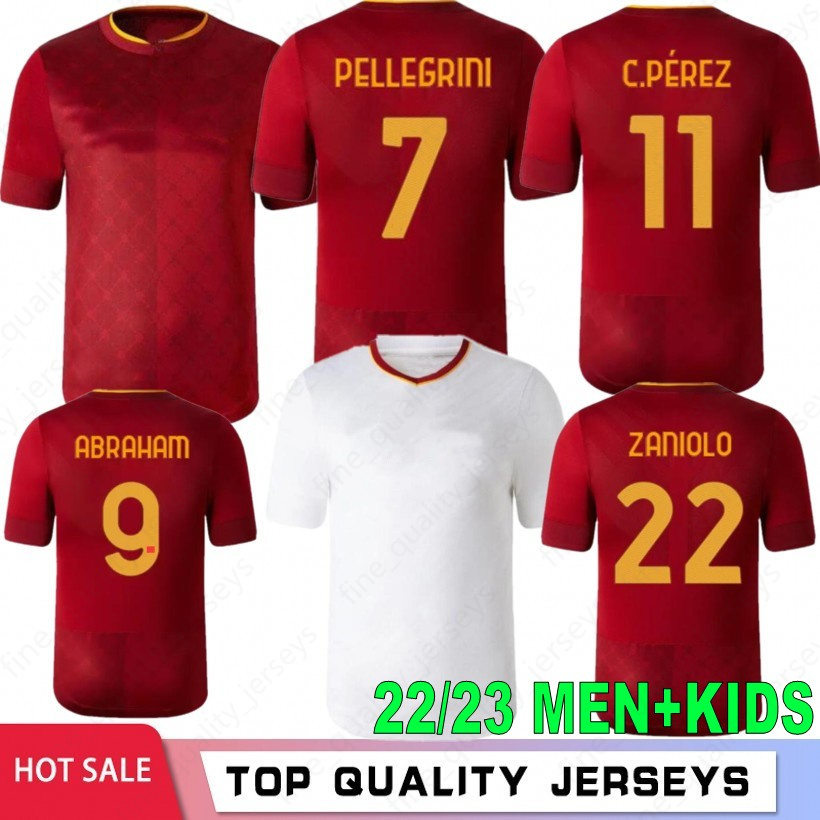22 23 DYBALA Soccer Jerseys Home final Pastore Abraham 2022 2023 WIJNALDUM Totti Zaniolo MANCINI KUMBULLA Men Kids Kit Football Shirts EL SHAARAWY Uniform, Men luomaa
22 23 DYBALA Soccer Jerseys Home final Pastore Abraham 2022 2023 WIJNALDUM Totti Zaniolo MANCINI KUMBULLA Men Kids Kit Football Shirts EL SHAARAWY Uniform, Men luomaa