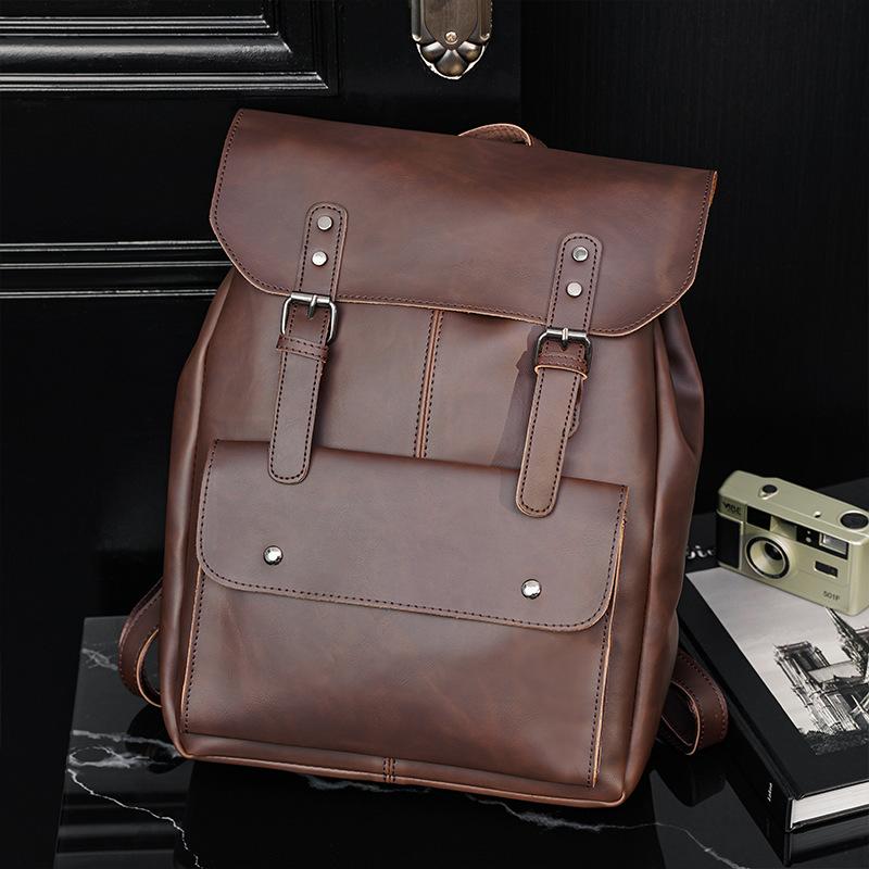 Backpack Men's Crazy Horse Leather Laptop Bag Large Capacity School Vintage Travel Pack Multifunctional Men BagBackpack, Black
Backpack Men's Crazy Horse Leather Laptop Bag Large Capacity School Vintage Travel Pack Multifunctional Men BagBackpack, Black