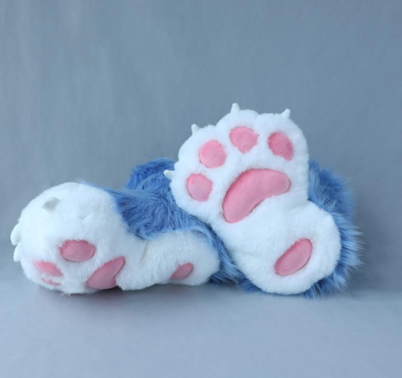 Fursuit Paws Socks Furry Boots Shose Costume Accessories Lion Bear Cat Animal Props Women Lolita Fluffy Cute Cosplay Set