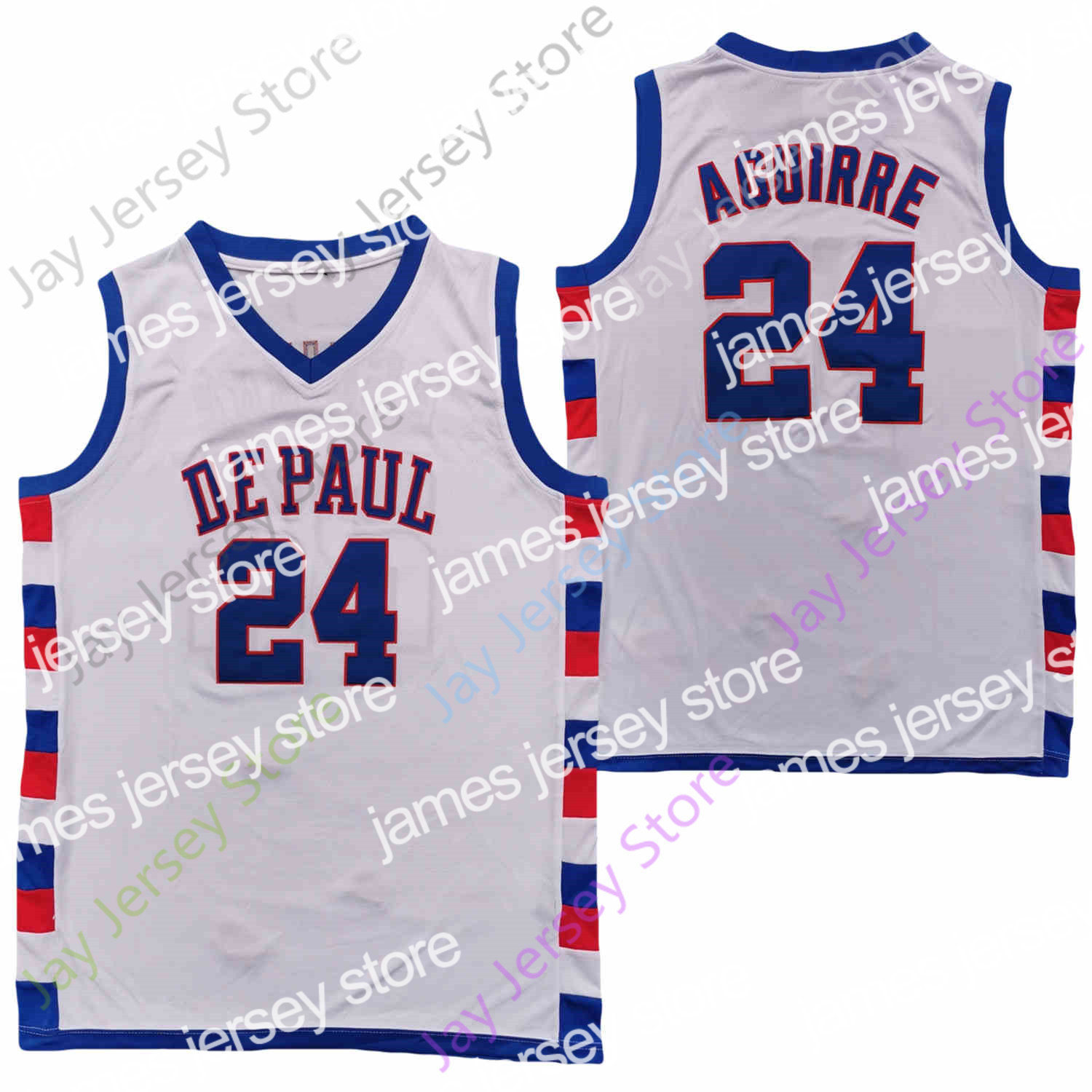 2022 2020 New NCAA College DePaul Blue Demons Jerseys Aguirre Basketball Jersey White Size Youth Adult
2022 2020 New NCAA College DePaul Blue Demons Jerseys Aguirre Basketball Jersey White Size Youth Adult