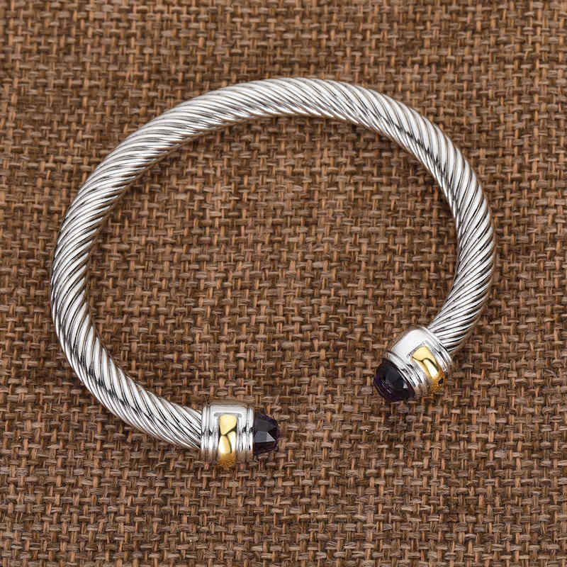 Bracelets Bracelet Bangle Charm Designer Jewelry Twist Bracelet Gold Luxurious Women 925 Sterling Silver 7mm Wedding Zirconia Crystal Open
Bracelets Bracelet Bangle Charm Designer Jewelry Twist Bracelet Gold Luxurious Women 925 Sterling Silver 7mm Wedding Zirconia Crystal Open