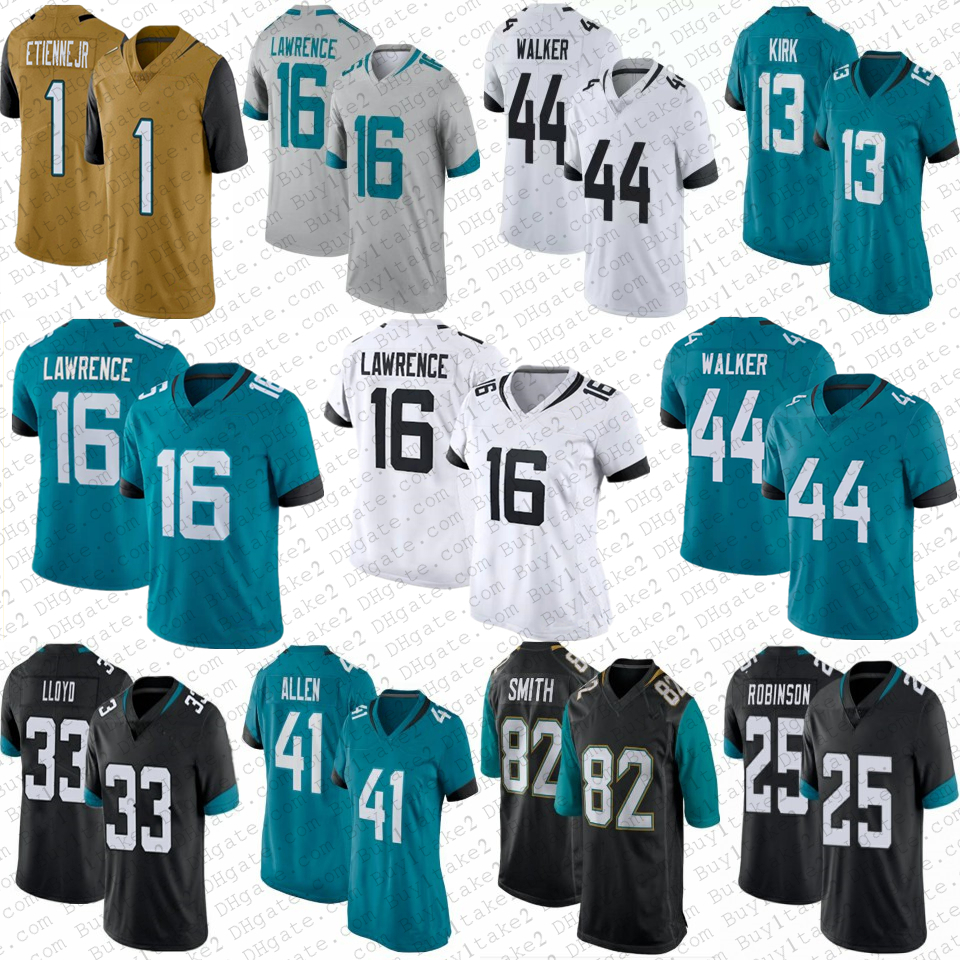 16 Trevor Lawrence 44 Travon Walker 1 Travis Etienne Jr Custom Football Jerseys Josh Allen Devin Lloyd Evan Engram James Robinson Jaguars Shenault Christian Kirk, Mens
16 Trevor Lawrence 44 Travon Walker 1 Travis Etienne Jr Custom Football Jerseys Josh Allen Devin Lloyd Evan Engram James Robinson Jaguars Shenault Christian Kirk, Mens