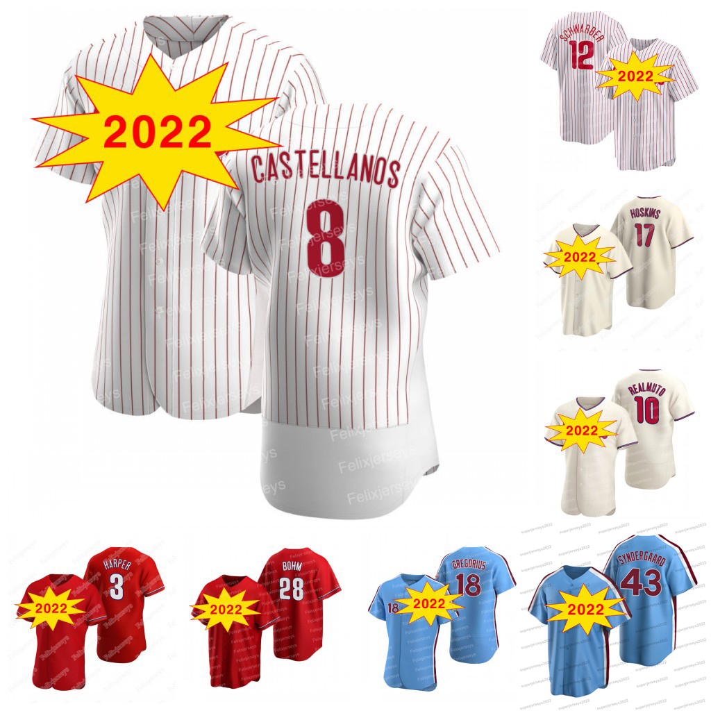 Nick Castellanos Jersey Rhys Hoskins Kyle Schwarber Phillies 3 Harper Alec Bohm J.T. Realmuto Didi Gregorius Noah Syndergaard Zack Wheeler, White cool base
Nick Castellanos Jersey Rhys Hoskins Kyle Schwarber Phillies 3 Harper Alec Bohm J.T. Realmuto Didi Gregorius Noah Syndergaard Zack Wheeler, White cool base