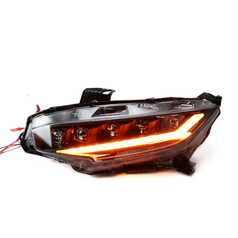 Car Headlights Assembly for Honda CIVIC X G10 20 16-2021 Civic LED Lights High Beam Fog Front Lamp DRL Signal Headlight