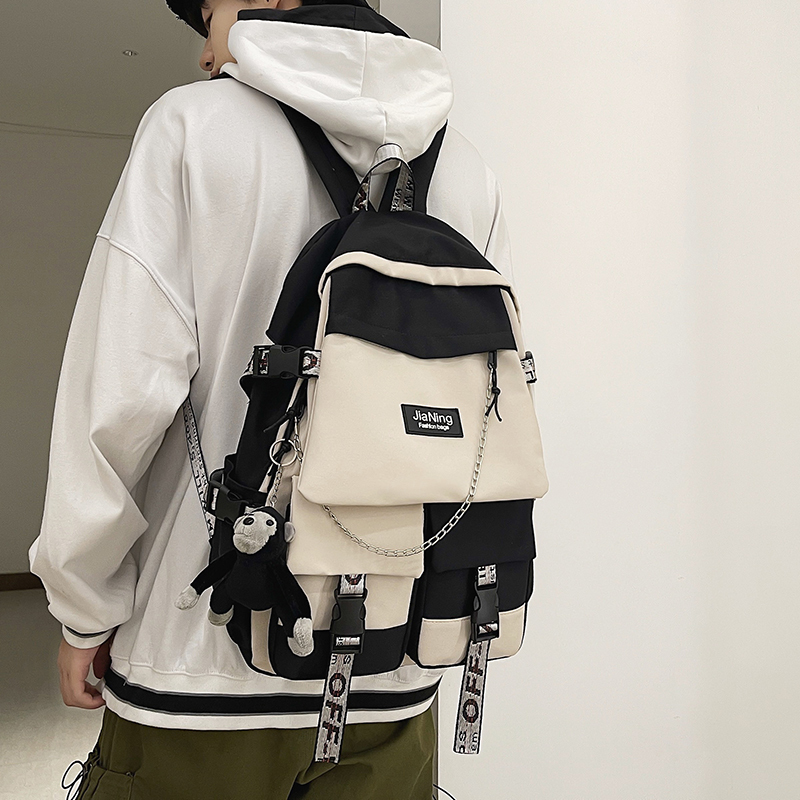 Backpack Male Harajuku Ulzzang High School student Female large capacity junior high school backpack 220819