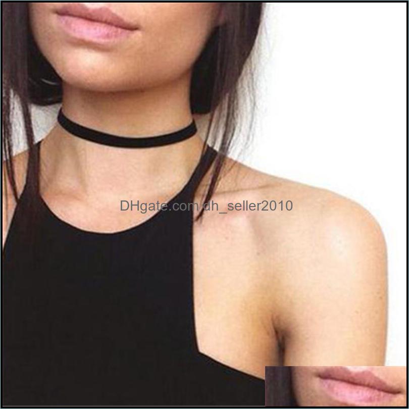 Chokers Punk Gothic Veet Choker Necklace Tattoo Necklaces Women Chocker Collares Mujer Collier Femme Bijoux Drop Deliver Dhseller2010 Dhiwh