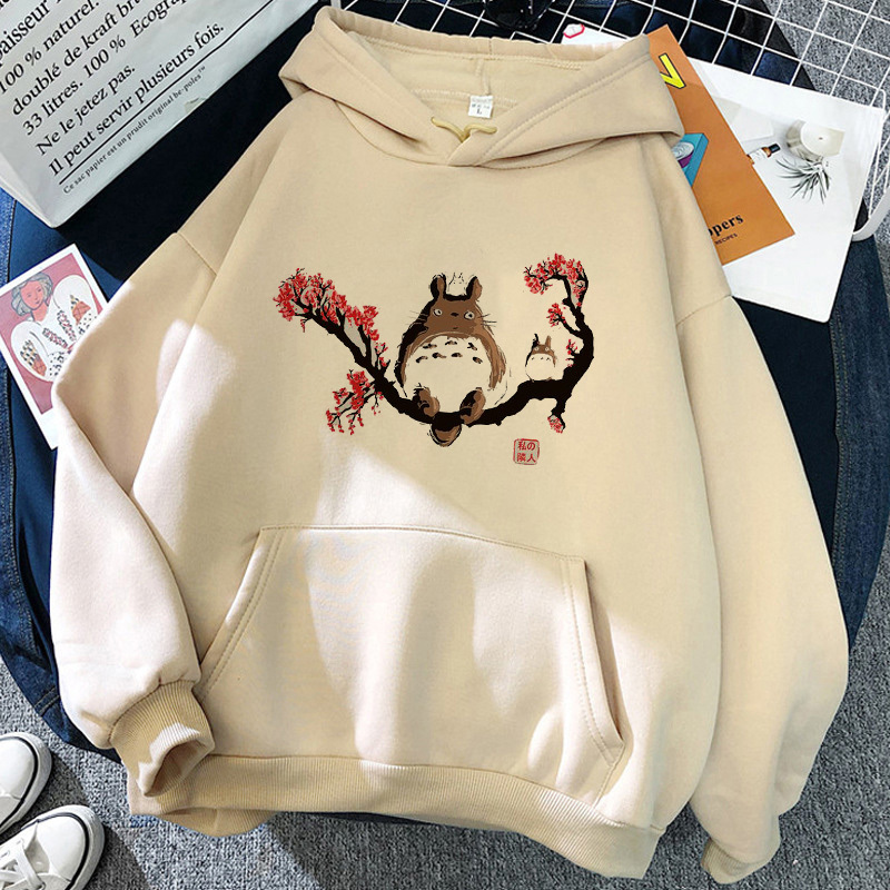 Studio Ghibli Totoro Japanese Anime Funny Cartoon Hoodie Women Spirited Away Miyazaki Hayao Sweatshirt 90s Graphic Hoody Female 220818