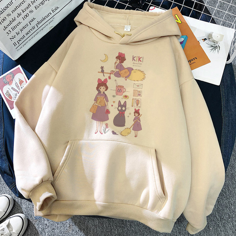 Studio Ghibli Totoro Japanese Anime Funny Cartoon Hoodie Women Spirited Away Miyazaki Hayao Sweatshirt 90s Graphic Hoody Female 220818