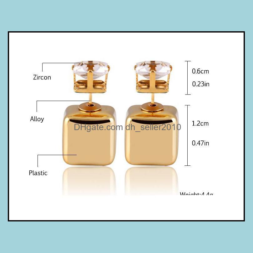 Stud Earings For Woman Fashion Bright Beads Earrings Charm Ball Earring Jewelry Women Studs Drop Delivery 2021 Dhseller2010 Dhfjz