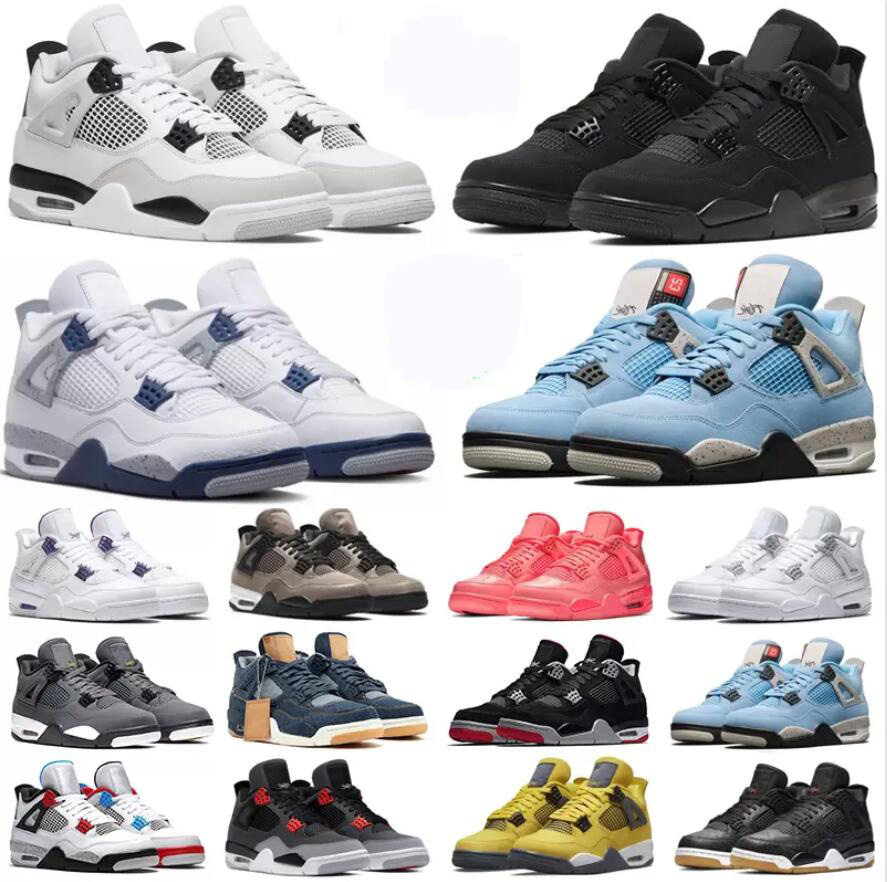4 Basketball Shoes For Men And Women 4s Military Black Cat Sail Red Thunder White Oreo Cactus Jack Blue University Infrared Cool Grey Mens Sports Sneakers Size 36-47
4 Basketball Shoes For Men And Women 4s Military Black Cat Sail Red Thunder White Oreo Cactus Jack Blue University Infrared Cool Grey Mens Sports Sneakers Size 36-47