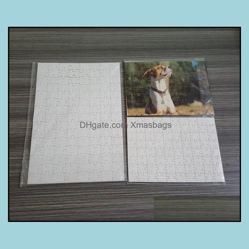 Party Favor Sublimation Blank Heart Puzzles Diy Puzzle Love Shape Transfer Printing Consumables Child Toys Gifts Fy7451 Drop Xmasb8700548