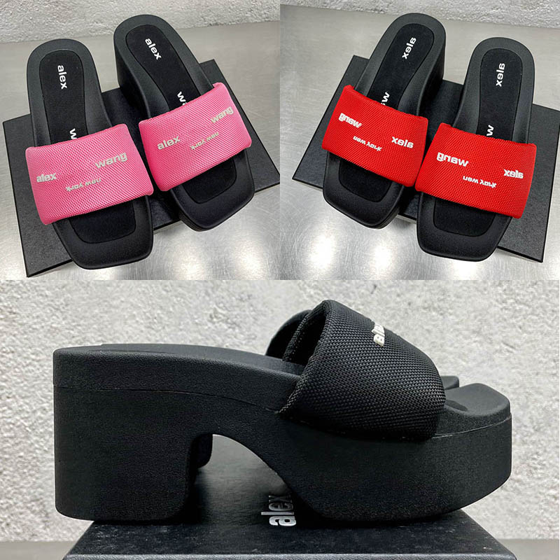 2022 Designer Alex Chunky Platform Slide Sandals in Nylon Wang Fashion Slippers Luxury Womens shoes Beach Sandal est Lady Summer Outdoor Ind, Shoe box
2022 Designer Alex Chunky Platform Slide Sandals in Nylon Wang Fashion Slippers Luxury Womens shoes Beach Sandal est Lady Summer Outdoor Ind, Shoe box