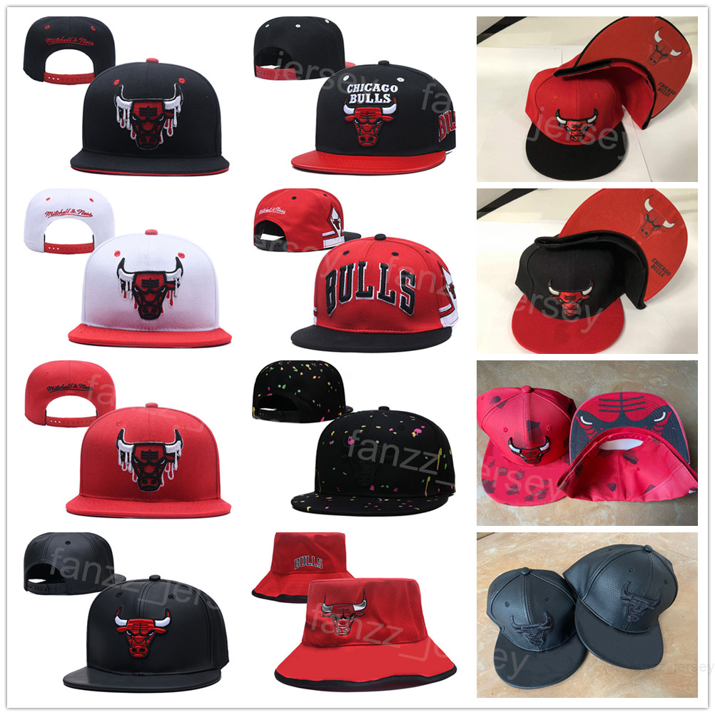 Team Basketball Hat Snapback Fitted Knitted Adjustable Sport Ball Caps Red Black Hip Hop Casquette Letters Young DeMar DeRozan Lonzo Ball Nikola Vucevic Street