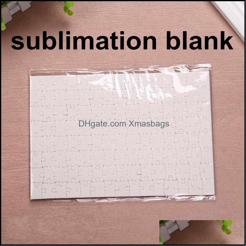 Party Favor Sublimation Blank Heart Puzzles Diy Puzzle Love Shape Transfer Printing Consumables Child Toys Gifts Fy7451 Drop Xmasb8700548