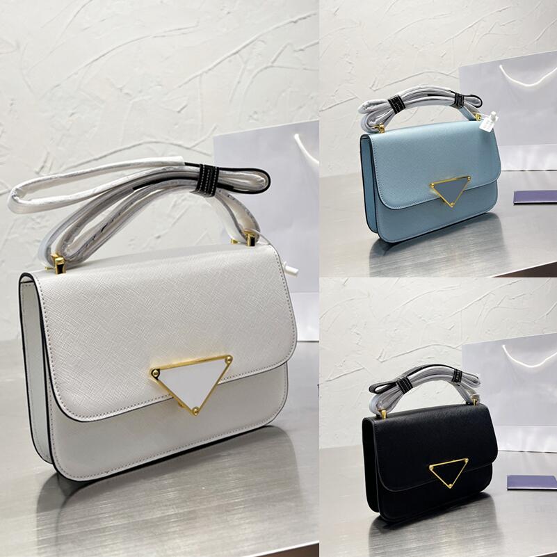 Designer Lux Sky Blue Saffiano Leather Shoulder Bags Black Cross-parallel Shadow Texture White Folding Cover Decoration Snap Lock Wax Finish Adjustable Handle, 1-
Designer Lux Sky Blue Saffiano Leather Shoulder Bags Black Cross-parallel Shadow Texture White Folding Cover Decoration Snap Lock Wax Finish Adjustable Handle, 1-