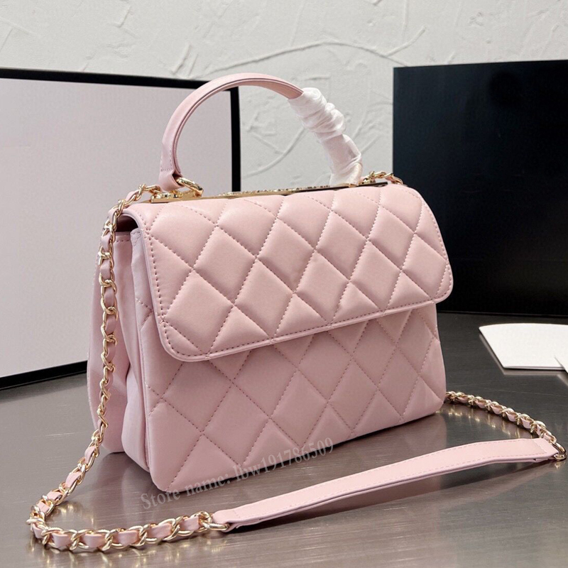 Fashion Leather Shoulder Bags Luxury Lambskin Purse Designer Handbag retro style handle Metal sheets Chain Cross Body Diamond Lattic, Fuchsia
Fashion Leather Shoulder Bags Luxury Lambskin Purse Designer Handbag retro style handle Metal sheets Chain Cross Body Diamond Lattic, Fuchsia
