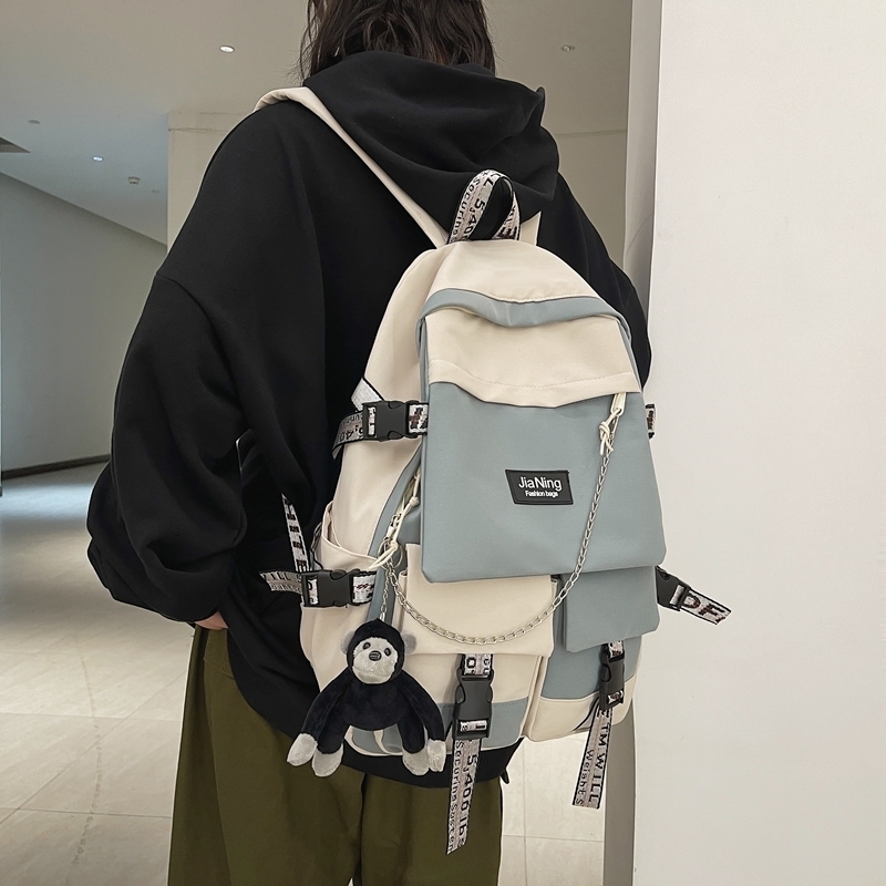 Backpack Male Harajuku Ulzzang High School student Female large capacity junior high school backpack 220819