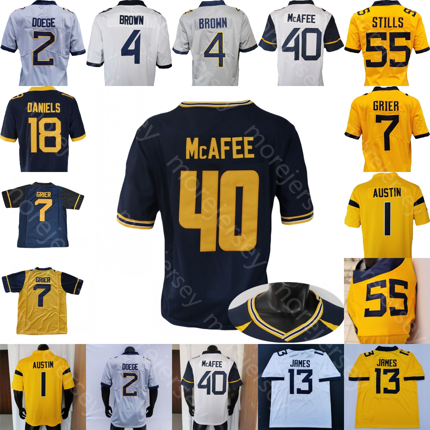 NCAA College Football Jersey Pat McAfee JT Daniels CJ Donaldson Bryce Ford-Wheaton Sam James Mathis Jr. Leddie Brown Stills Grier Sills V Smith Buie Joseph Austin, Navy ii
NCAA College Football Jersey Pat McAfee JT Daniels CJ Donaldson Bryce Ford-Wheaton Sam James Mathis Jr. Leddie Brown Stills Grier Sills V Smith Buie Joseph Austin, Navy ii