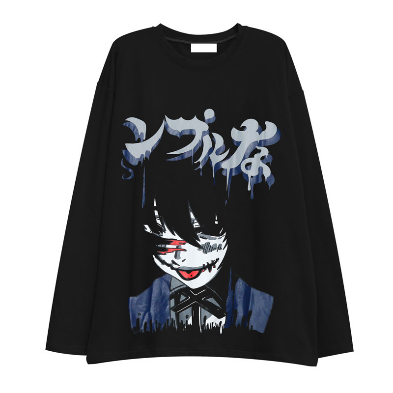 Anime Kakegurui T-Shirt Jabami Yumeko Dark Style Women Long Sleeve Men Tees 220819