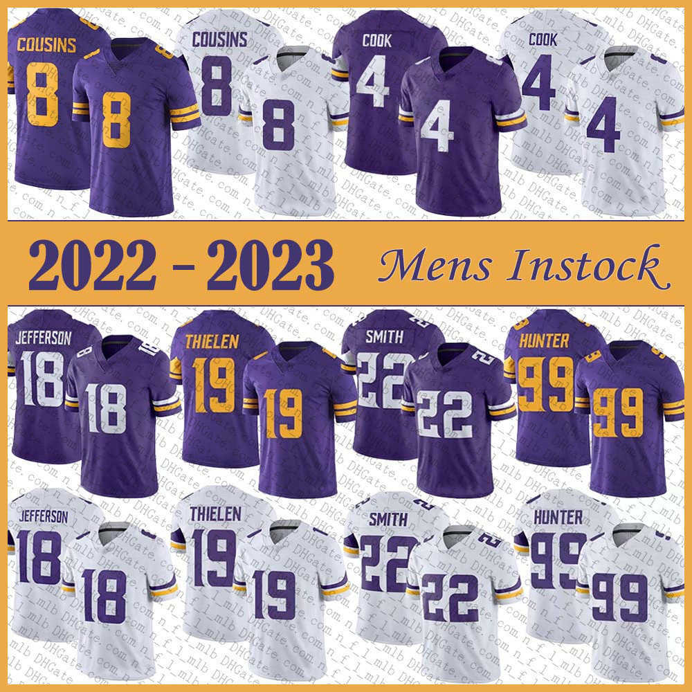 Minnesota''Vikings''18 Justin Jefferson 19 Adam Thielen 4 Dalvin Cook 8 Kirk Cousins 22 Harrison Smith Hunter High qualit''nfl''jerseys, Shown
Minnesota''Vikings''18 Justin Jefferson 19 Adam Thielen 4 Dalvin Cook 8 Kirk Cousins 22 Harrison Smith Hunter High qualit''nfl''jerseys, Shown