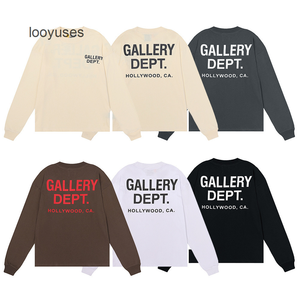 Designer American Mens Galleryes Dept 2022ss t Shirts Fashion Multicolor Basic Double Cotton Long Sleeve T-shirt Fat Backing, White
Designer American Mens Galleryes Dept 2022ss t Shirts Fashion Multicolor Basic Double Cotton Long Sleeve T-shirt Fat Backing, White