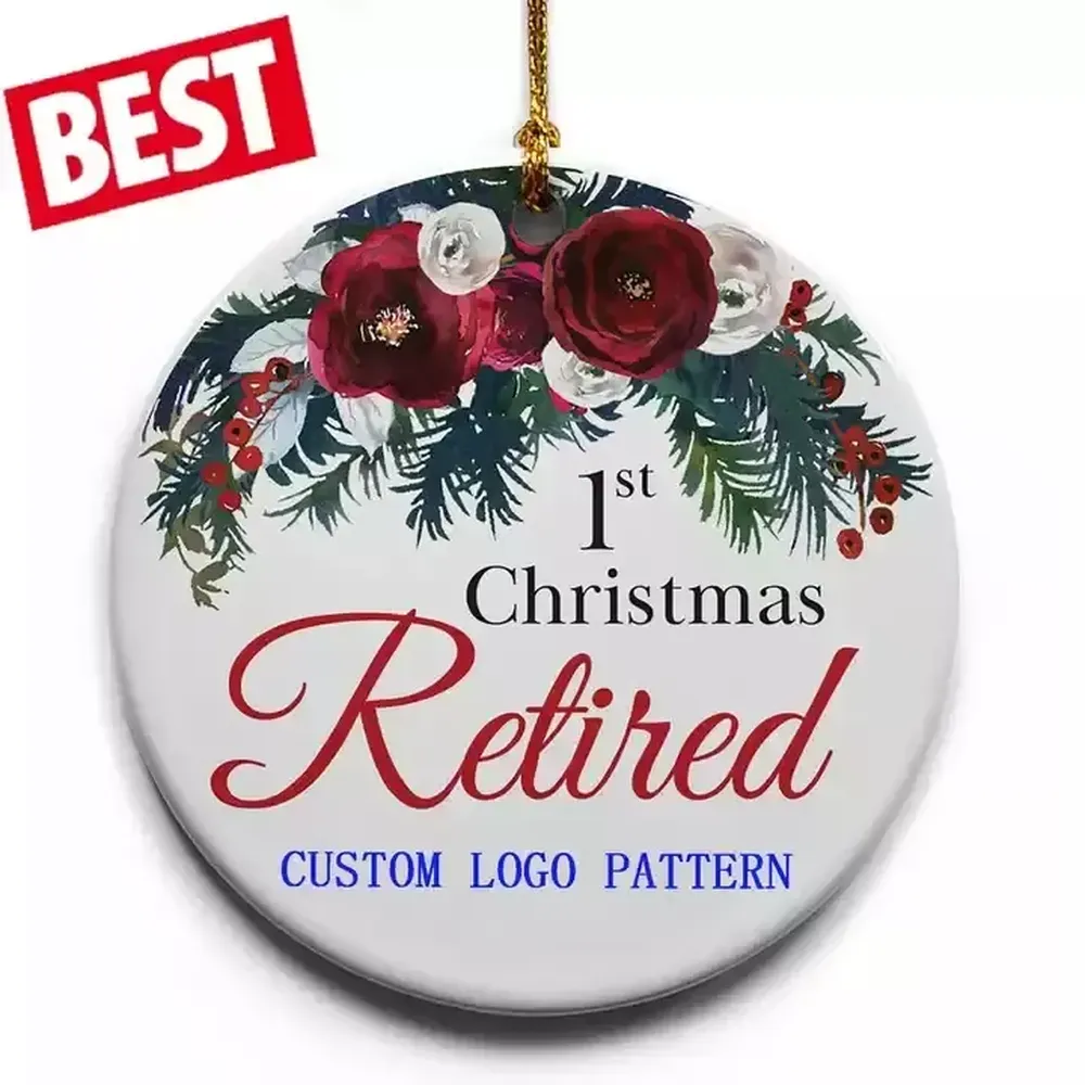 Sublimation Blank Ceramic Pendant Creative Christmas Ornaments Heat Transfer Printing DIY Ceramic Ornament Wholesale
Sublimation Blank Ceramic Pendant Creative Christmas Ornaments Heat Transfer Printing DIY Ceramic Ornament Wholesale