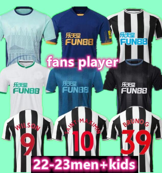 22 23 Newcastl e Soccer Jersey Playe version WOOD NUFC home WILSON JOELINTON ALMIRON 2022 2023 BRUNO G. third kit TRIPPIER MAXIMIN top Men Kids sets uniforms 130 years, Pre match kids
22 23 Newcastl e Soccer Jersey Playe version WOOD NUFC home WILSON JOELINTON ALMIRON 2022 2023 BRUNO G. third kit TRIPPIER MAXIMIN top Men Kids sets uniforms 130 years, Pre match kids