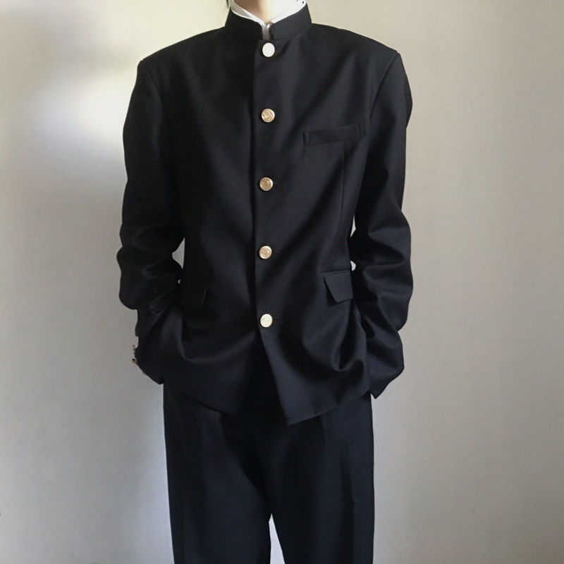 Autumn and Winter Crows Zero Uniform Men 's and Women 's Coats JK School Uniform Zhongshan Suit College Style 220819