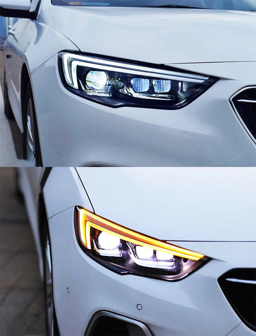 Car Tuning Headlights for Opel Buick 20 17-2021 Regal LED Headlight High Low Beam Front Lamp Turn Signal Lights