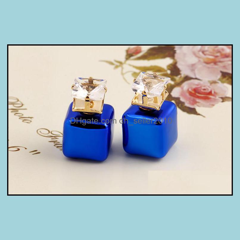 Stud Earings For Woman Fashion Bright Beads Earrings Charm Ball Earring Jewelry Women Studs Drop Delivery 2021 Dhseller2010 Dhfjz