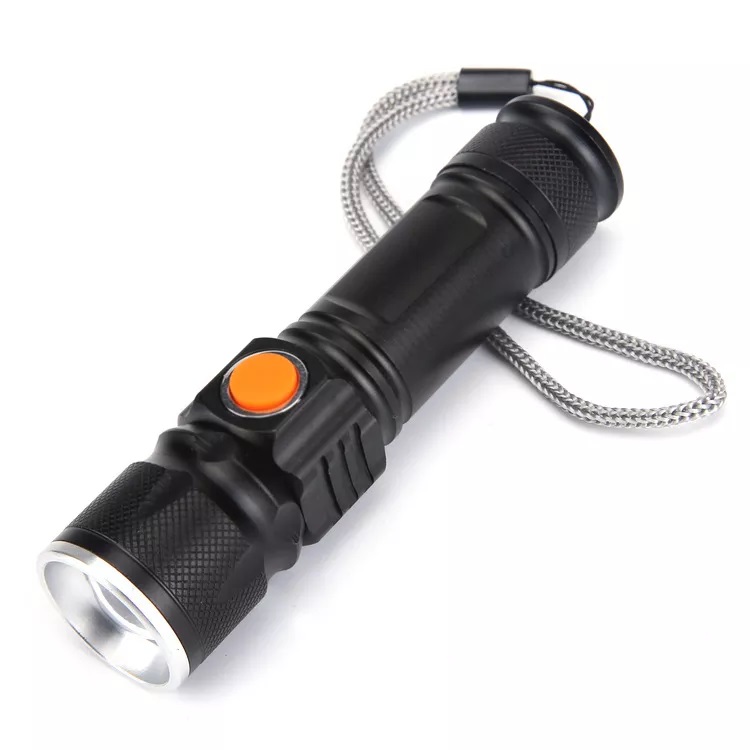 Super Bright USB Charging Hlm Flashlights Zoomable High Lumen Mini Powerful Rechargeable Torch Light For Camping