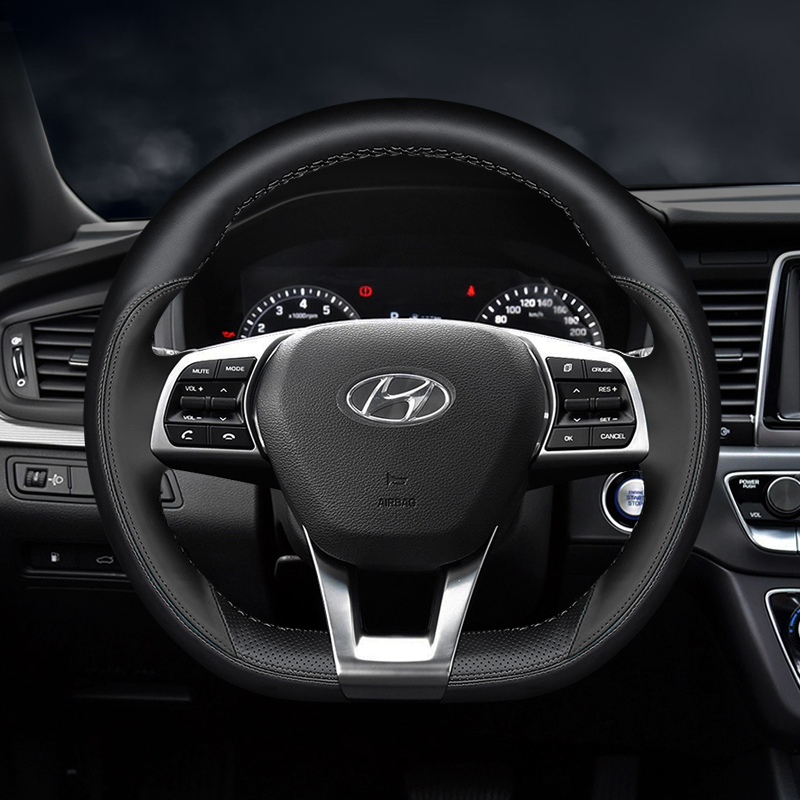 For Hyundai Sonata 9th 2016-19 DIY Hand Sewn Leather Steering Wheel Cover Interior Handle Cover
For Hyundai Sonata 9th 2016-19 DIY Hand Sewn Leather Steering Wheel Cover Interior Handle Cover