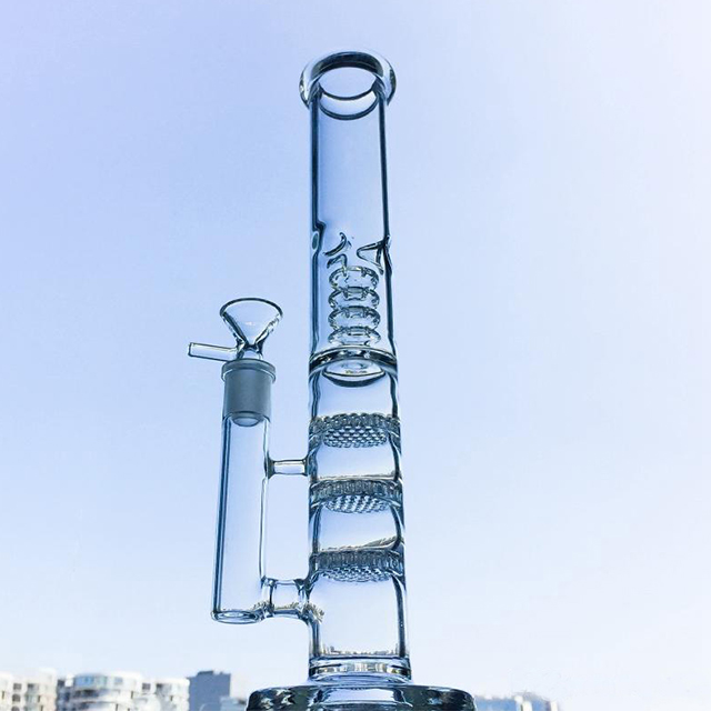 17"inches Hookahs 3 Layers Honeycomb Filter Glass Water Bongs With 18mm Joint
17"inches Hookahs 3 Layers Honeycomb Filter Glass Water Bongs With 18mm Joint