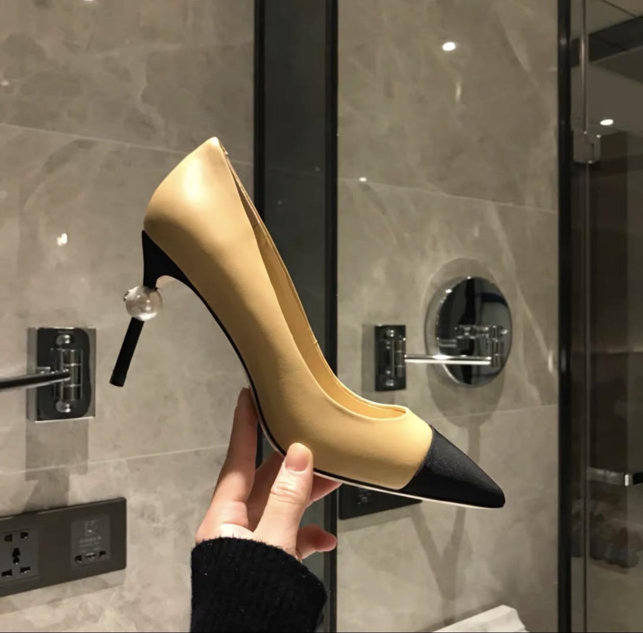 Pointed Toe High Heel Shoes Sexy Woman Black Leather Thin Heels Designer Pumps White Pearls Decorations Party Dress Heels, Blue
Pointed Toe High Heel Shoes Sexy Woman Black Leather Thin Heels Designer Pumps White Pearls Decorations Party Dress Heels, Blue