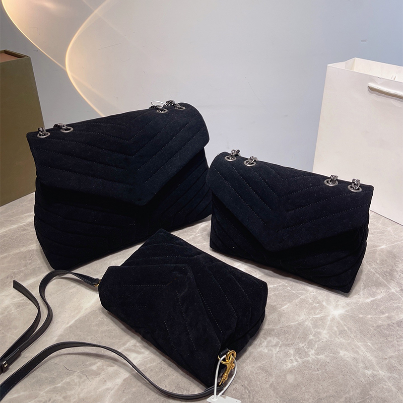 new high quality luxurys bag designers fashion womens suede highs capacity shoulder bags crossbody totes retro chain handbags bag backpak designer wallets, Black 20cm
new high quality luxurys bag designers fashion womens suede highs capacity shoulder bags crossbody totes retro chain handbags bag backpak designer wallets, Black 20cm