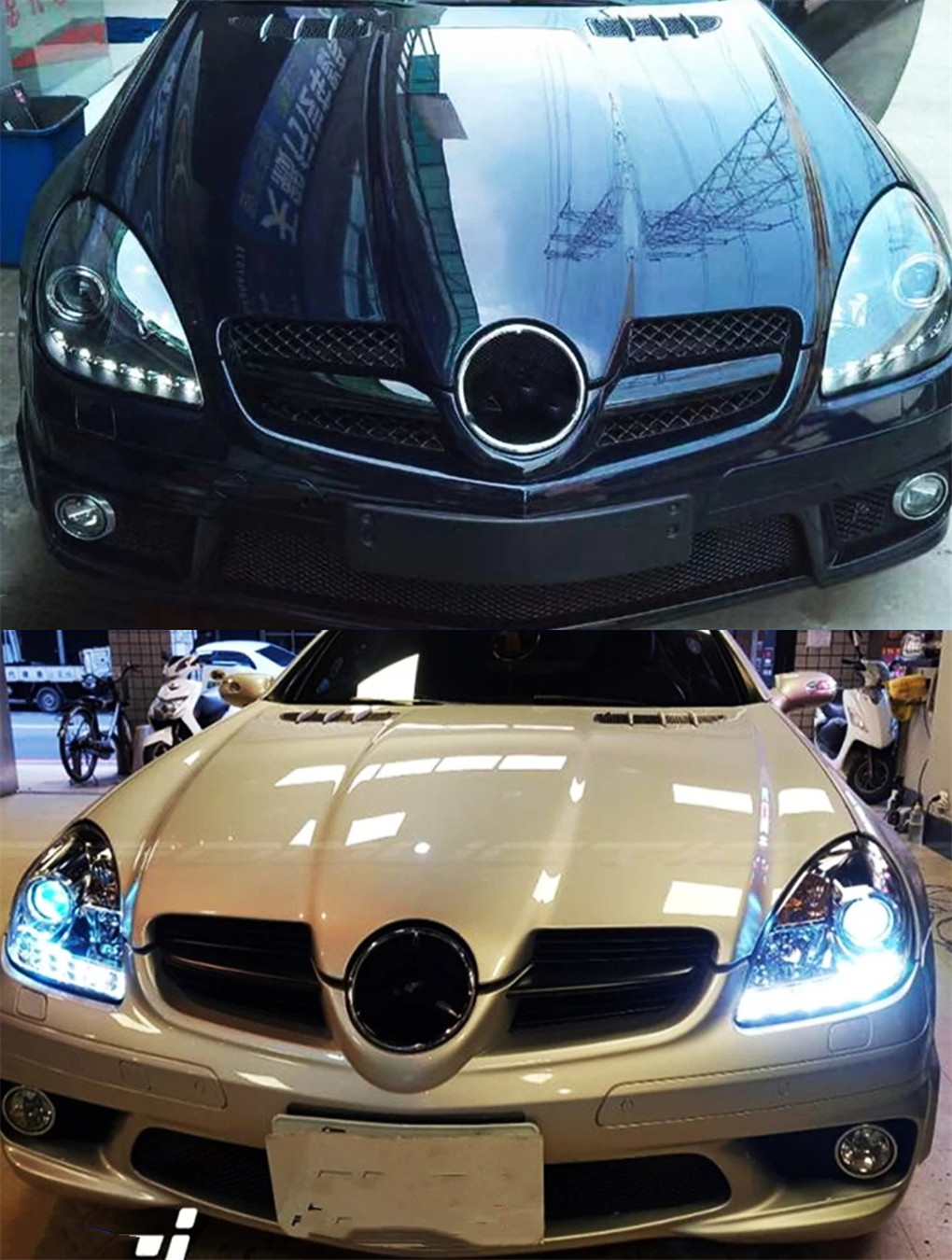 Car Styling LED Headlight For Benz R170 2004-2011 SLK200 SLK320 High Beam DRL Turn Signal Fog Lamp Driving Headlights