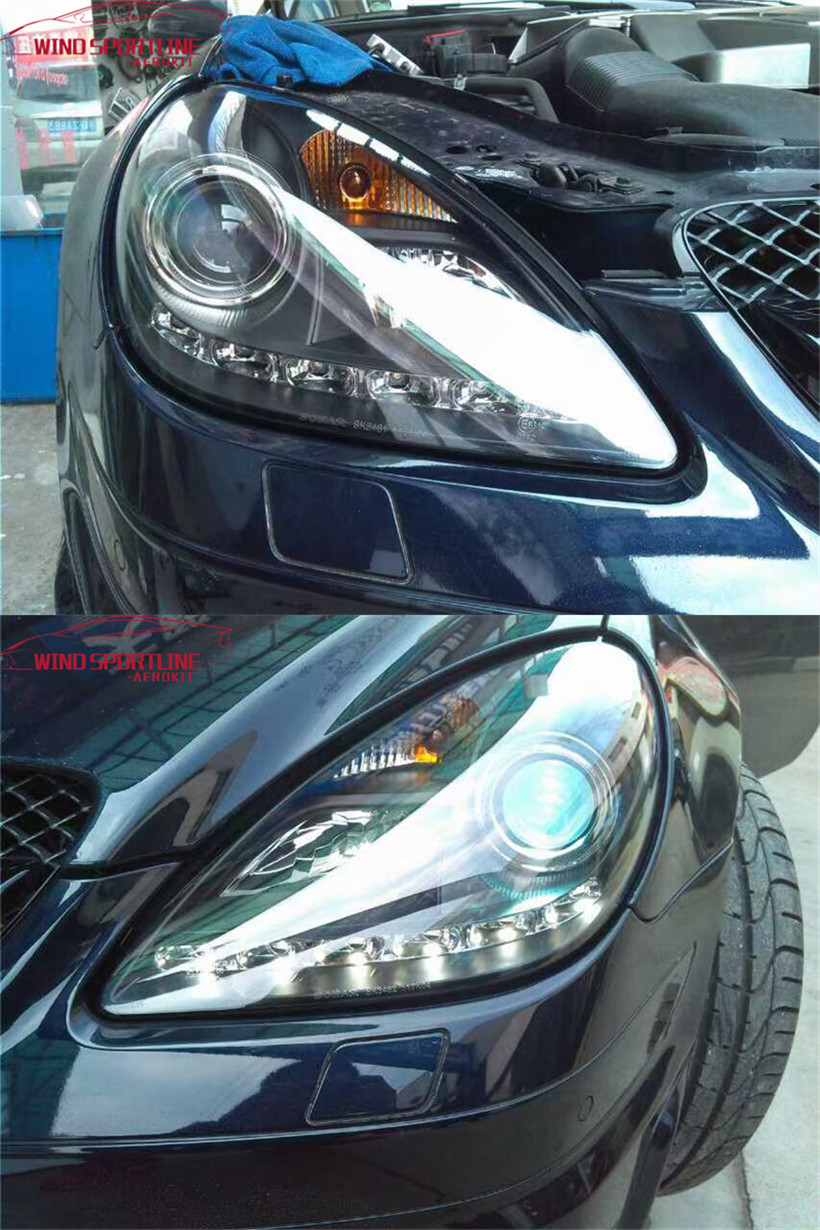 Car Styling LED Headlight For Benz R170 2004-2011 SLK200 SLK320 High Beam DRL Turn Signal Fog Lamp Driving Headlights