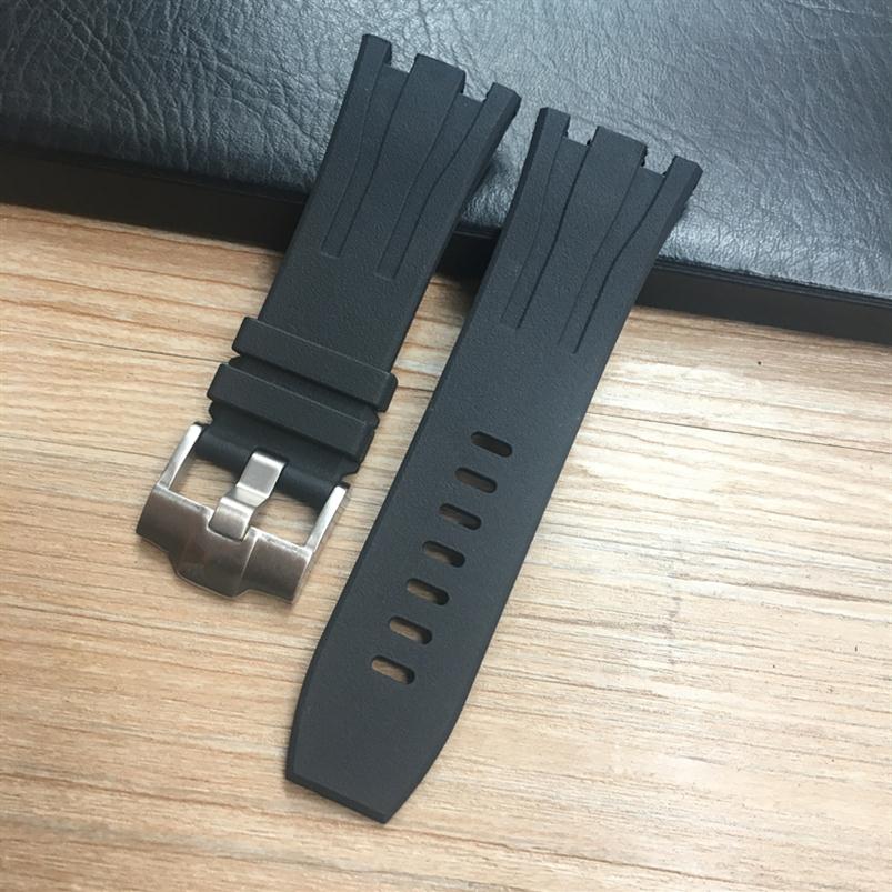 30mm Black White Rubber silicone Watchband Watch Strap FIT For AP44mm Case Watch Belt2585
30mm Black White Rubber silicone Watchband Watch Strap FIT For AP44mm Case Watch Belt2585