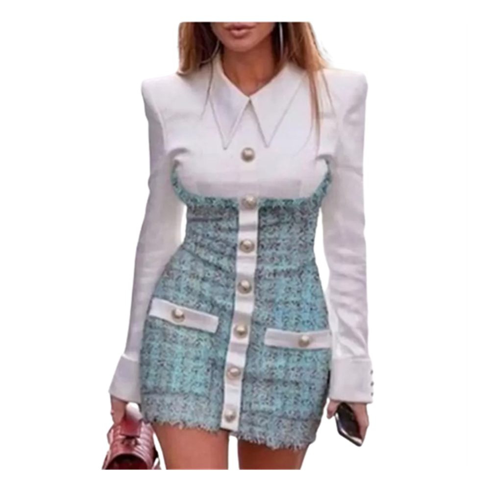 Fashion Occident Long Sleeve Blazer Dresses For Women Autumn Lapel Skinny Plus Size Casual Slim Dress, White
Fashion Occident Long Sleeve Blazer Dresses For Women Autumn Lapel Skinny Plus Size Casual Slim Dress, White