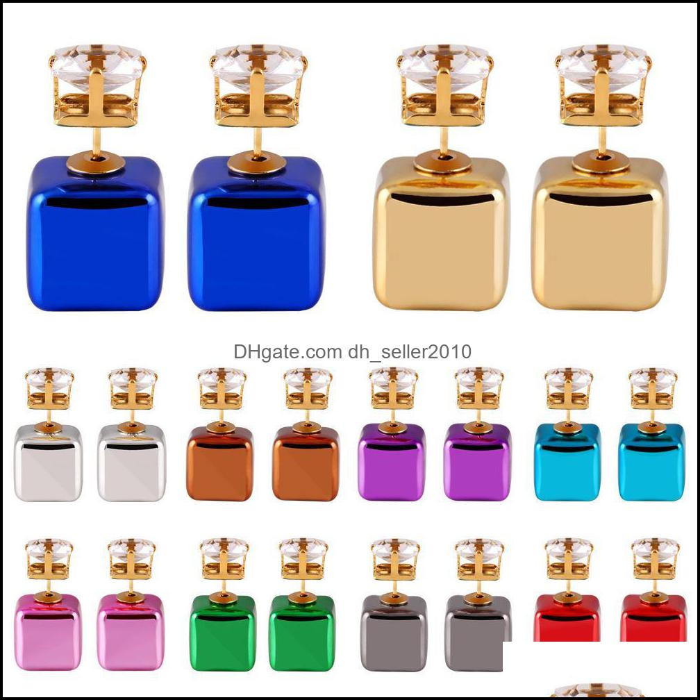 Stud Earings For Woman Fashion Bright Beads Earrings Charm Ball Earring Jewelry Women Studs Drop Delivery 2021 Dhseller2010 Dhfjz