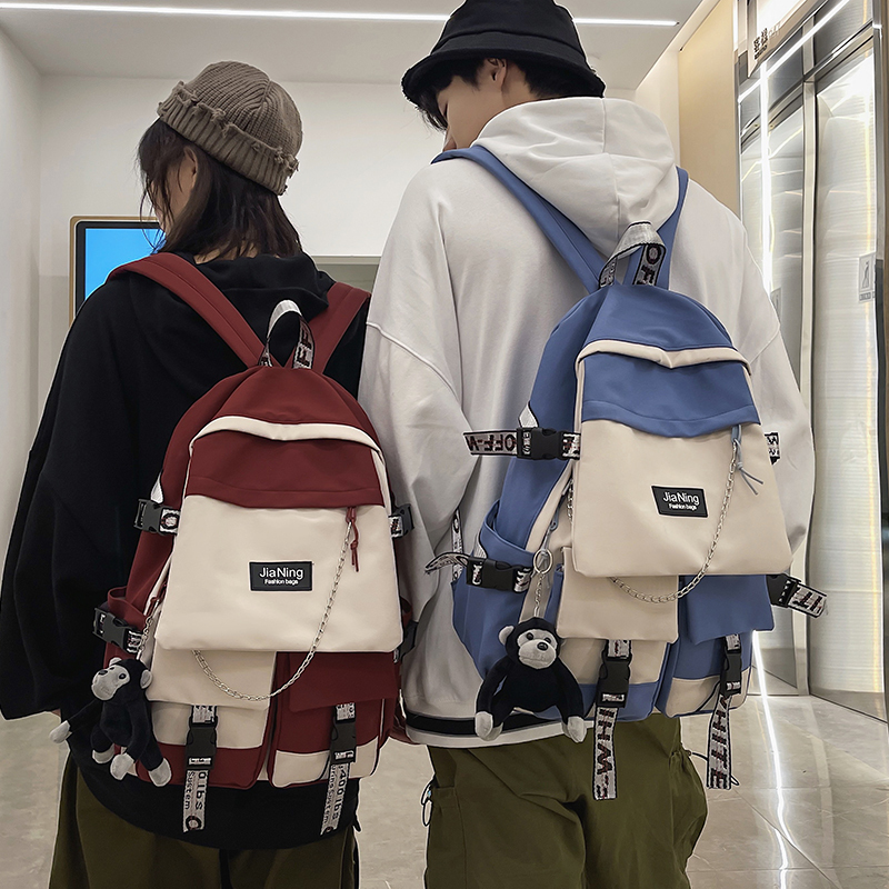 Backpack Male Harajuku Ulzzang High School student Female large capacity junior high school backpack 220819
